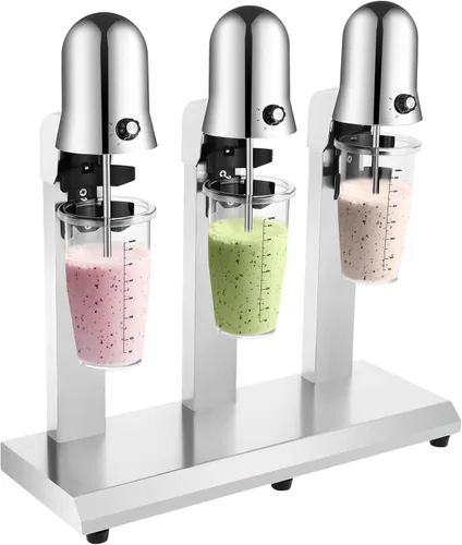 Vista 19 de Milkshake Maker - Máquina eléctrica de batido de 540 W, mezclador de bebidas, batidora, 18000 RPM, 27 onzas, uso doméstico comercial