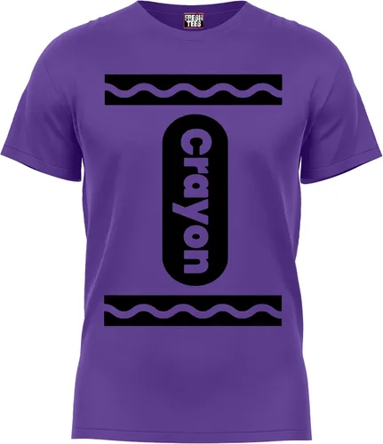 Vista 3 de Camiseta unisex de disfraces de Halloween de crayón para niños y niñas Idea de camisetas gráficas divertidas y geniales