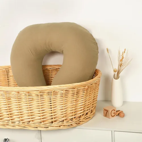Vista 6 de Hooyax Fundas de almohada de lactancia de muselina solamente, fundas de lactancia suaves y transpirables para almohadas de lactancia, adorable funda