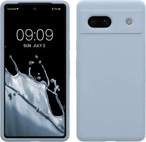 Vista 290 de kwmobile Funda Compatible con Google Pixel 6 Pro - Funda de Teléfono de Silicona TPU con Acabado Suave - Azul Caribe