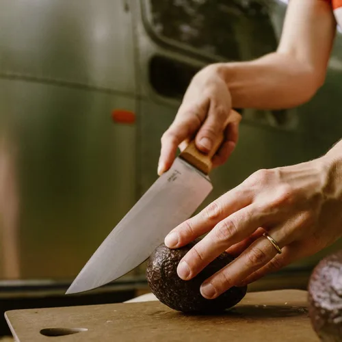 Vista 9 de Opinel Cuchillo de chef de acero inoxidable paralelo