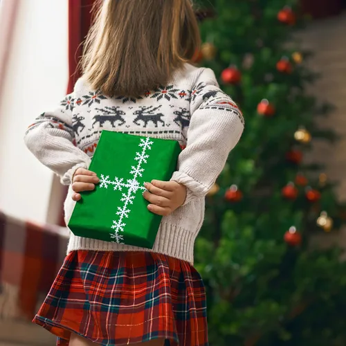 Vista 5 de BESTOYARD Cinta de copo de nieve de 16.4 pies con ribete de poliéster blanco para decoración de árbol de Navidad, cinta de vacaciones para envolver