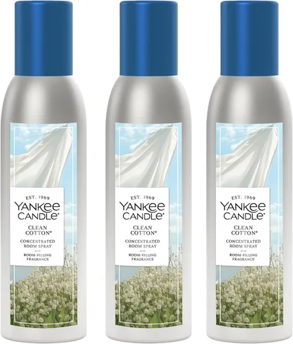 Vista 7 de Yankee Candle Ambientador concentrado en aerosol, eliminador de olores para el hogar, baño, corona de otoño, 1.5 onzas (paquete de 3)