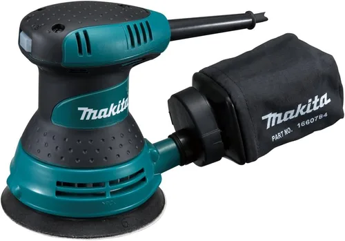 Vista 3 de Makita BO5030K - Lijadora orbital aleatoria de 5 pulgadas, con caja de herramientas (paquete de 3)