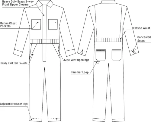 Vista 3 de HISEA Overol de manga larga para hombre, pantalones de construcción grandes y altos