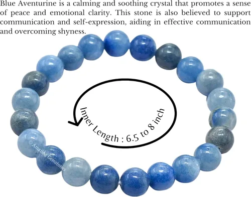 Vista 483 de Amazing Gemstone Pulsera de cristal para mujeres y hombres, pulsera de cristal curativo de protección, pulsera elástica con cuentas de piedras
