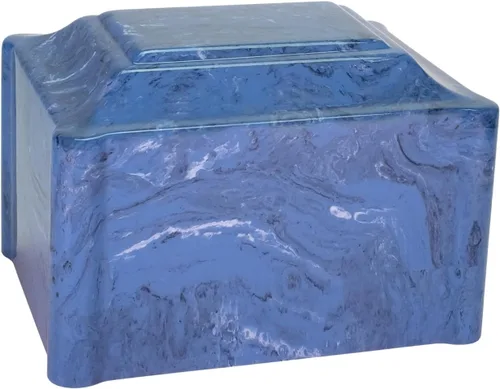 Vista 12 de Urna de cremación de mármol cultivado de Claremont negro, tamaño adulto, urnas de cremación para cenizas humanas, entierro en tierra, conmemorativo