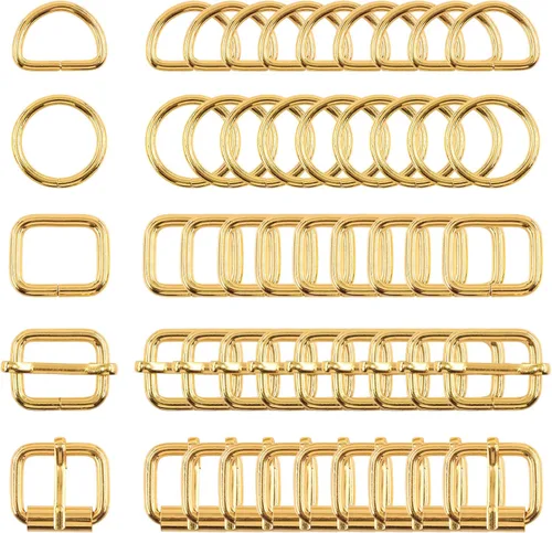 Vista 9 de Swpeet Hebillas de metal de 5 estilos: deslizante ajustable, anillo D, anillo circular