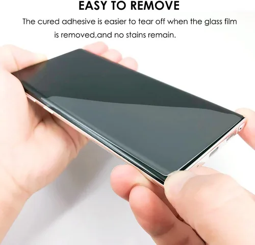 Vista 7 de Protector de pantalla de vidrio templado para Galaxy Note 10 Plus, juego de 3 unidades, reparación de arañazos, compatible con identificación