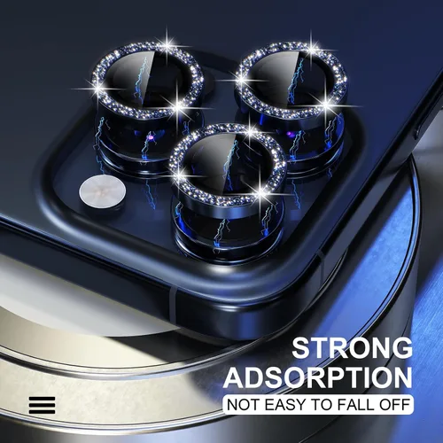 Vista 404 de Choiche Compatible para iPhone 16 Pro/iPhone 16 Pro Max Protector de Lente de Cámara, Vidrio Templado 9H Protector de Pantalla de Cubierta de Cámara