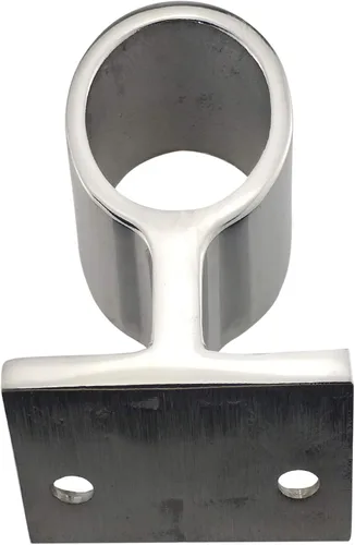 Vista 6 de Par Heavy Duty 316SS 60 ° Marine Boat Stanchion Hand Rail Fitting IZQUIERDA-FRONT para tubo de 1