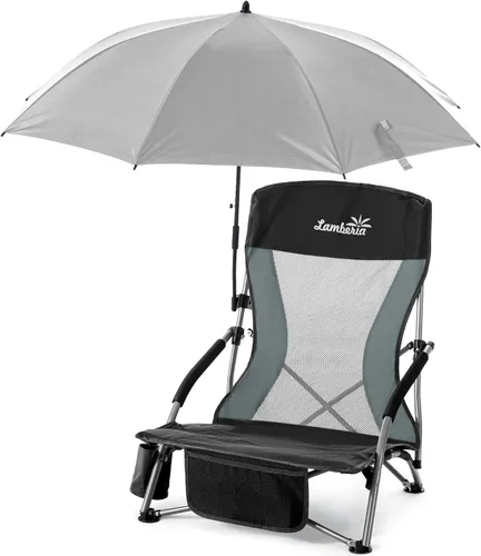 Vista 22 de Lamberia Silla de playa plegable para adultos, paquete de 2, sillas de playa bajas portátiles con capacidad de 300 libras, silla de camping ligera
