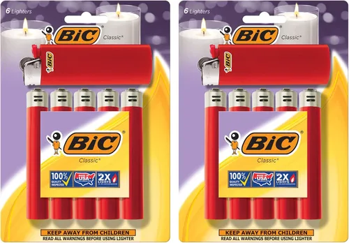 Vista 15 de BIC Encendedor clásico maxi de bolsillo, azul, paquete de 12 (el embalaje puede variar)
