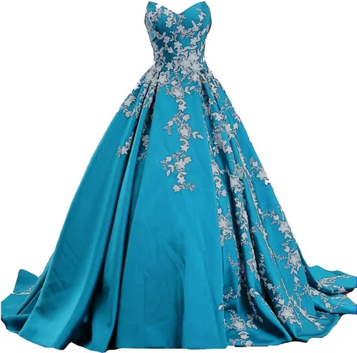 Vista 13 de Kivary Vestidos de noche formales de satén con encaje blanco largo de baile con cuello en V estilo gótico Negro