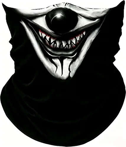 Vista 13 de Máscara facial con polaina para el cuello, bufandas, bandanas Gris (Grey Skull)