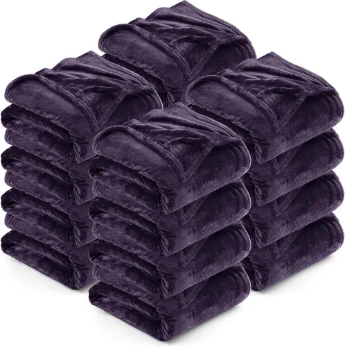 Vista 56 de Utopia Bedding - Manta de vellón de lujo, mullida, antiestática; manta de suave microfibra de 8.8 oz/yd² (300 g/m²) para sofá y cama; tamaño Gris