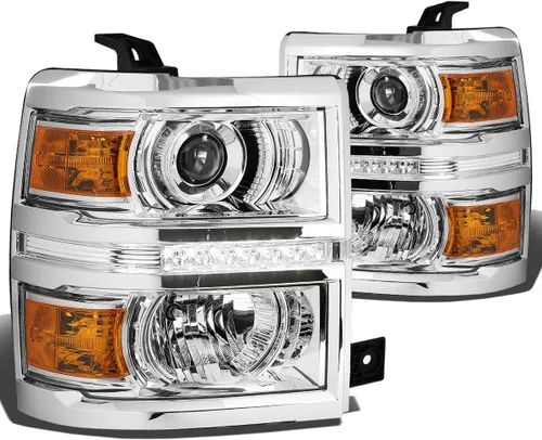 Vista 7 de DNA MOTORING HL-HPL-CSIL14-BK-AM Conjunto de faros delanteros, lado del conductor y del pasajero HPL-BKAM