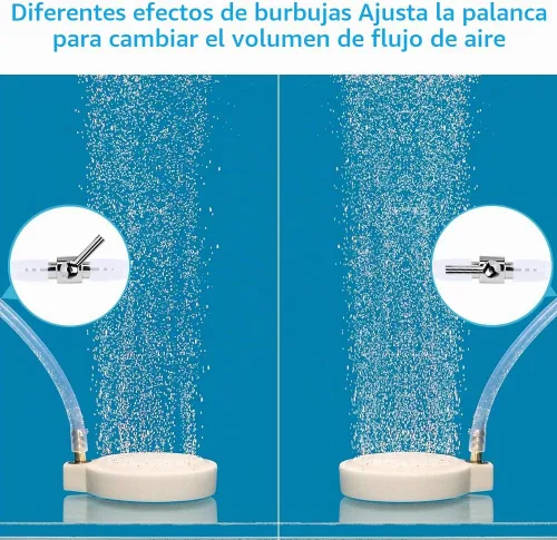 Vista 2 de Pawfly 6 unids 1-Way Acuario Control de Flujo de Aire Palanca Distribuidor de Válvula Recta Divisor para Peces Tanque