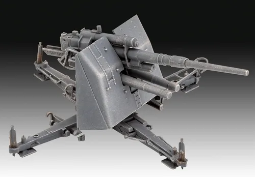 Vista 4 de Revell 03325 3.5 in Flak 37 + Sd.ANH.202 1:72 Escala 1:72 Kit de modelado de plástico sin pintar
