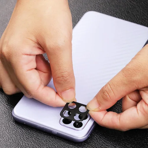 Vista 5 de Ibywind Protector de pantalla para SamSung Galaxy A22 5G (6.6 pulgadas), con 2 piezas de vidrio templado, 1 protector de lente de cámara, 1 película