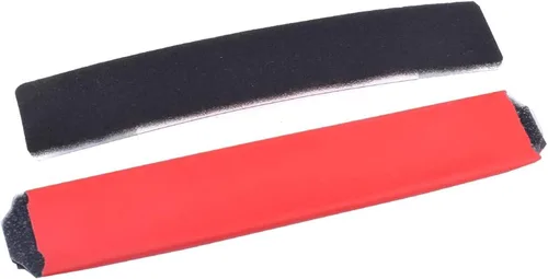 Vista 5 de Cojín de diadema de repuesto compatible con auriculares Beats Pro/Detox - Almohadilla de espuma suave para la diadema (rojo)
