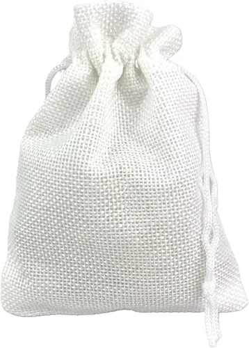 Vista 50 de Palmhomee Paquete de 20 bolsas de regalo de arpillera con cordón, bolsas de joyería de lino, bolsas de yute de boda para joyas y bolsas