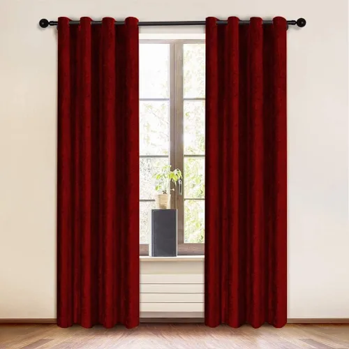 Vista 10 de KEMCO Panel de cortina opaca de felpilla de doble cara para sala de estar, dormitorio, dormitorio, sala de estar, oficina, con aislamiento térmico