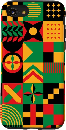 Vista 18 de Funda para iPhone 14 Pro Max con patrón tribal africano orgullo afroamericano historia negra