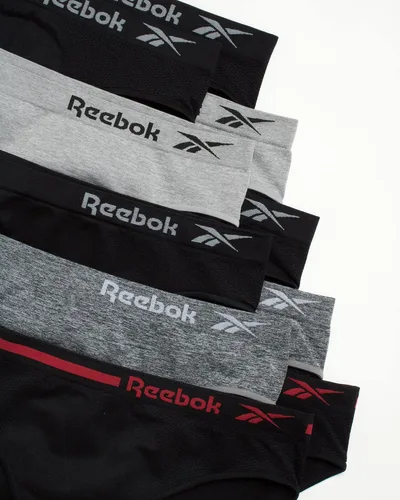 Vista 2 de Reebok Ropa interior para mujer - Calzoncillos de bikini sin costuras (paquete de 10)