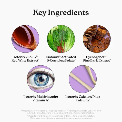 Vista 3 de Isotonix® Daily Essentials Paquetes de polvo multivitamínico - Fórmula 4 en 1 con multivitamínico, complejo B activado, calcio Plus y OPC-3