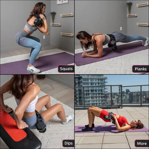 Vista 4 de Cinturón de empuje de cadera para ejercicio, entrenador de glúteos para entrenamientos en casa con acolchado extra, cinturón de empuje de cadera