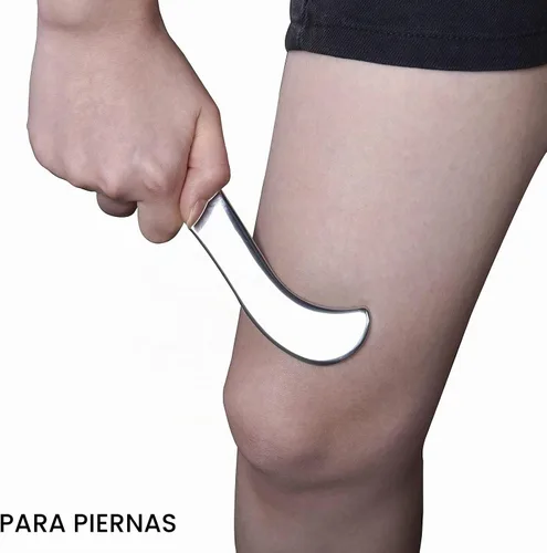 Vista 7 de BYYDDIY Herramienta de raspado muscular de acero inoxidable Gua Sha, herramientas de masaje de raspado, herramienta para tejido cicatricial