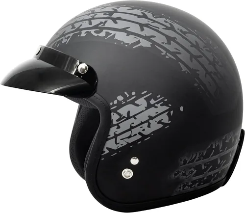 Vista 13 de VCAN Casco de motocicleta V85C 3/4 de cara abierta aprobado por DOT