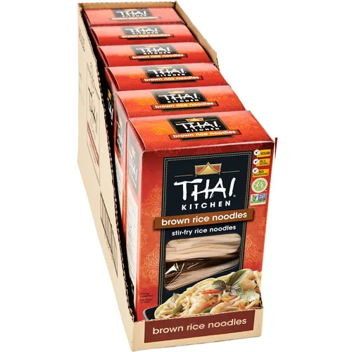 Vista 6 de Thai Kitchen Fideos de arroz integral sin gluten, 8 onzas