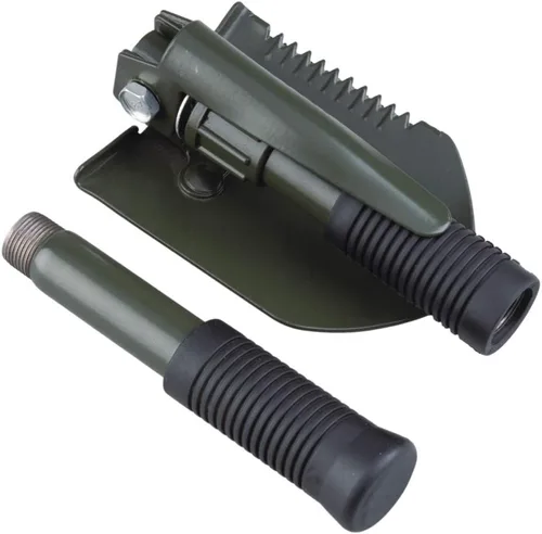 Vista 3 de AceCamp Pala utilitaria plegable, hacha y sierra, pala plegable portátil ligera para acampar al aire libre y jardinería con estuche de transporte