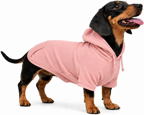Vista 44 de Lovelonglong Sudadera básica con capucha para perros, 100% algodón, se adapta a perros pequeños, medianos y grandes, color negro, XS