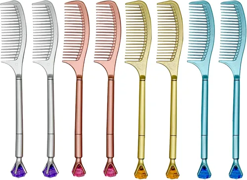 Vista 6 de 12 bolígrafos novedosos con diamantes brillantes y elegantes bolígrafos de gel femeninos para niños, escuela, oficina, fiesta, día de nacimiento