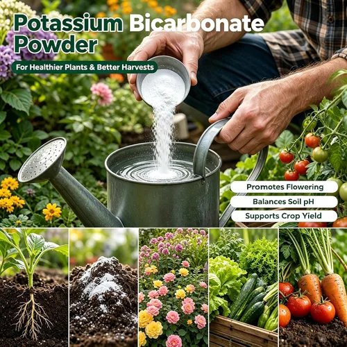 Vista 3 de Bicarbonato de potasio 99% puro, fertilizante foliar de nutrientes
