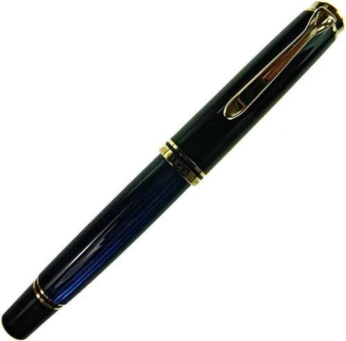 Vista 3 de Pelikan Pluma estilográfica Premium M800 F Plume Negro/Azul