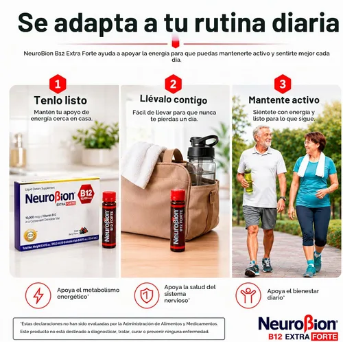 Vista 5 de Exceso Neurobion B12 Forte 10.000 mcg 10 Viales