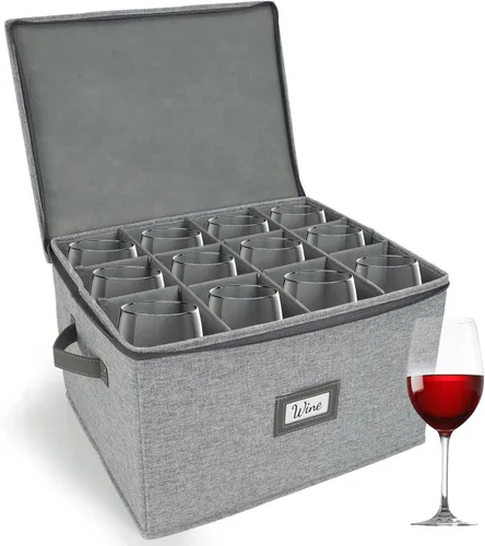 Vista 10 de HOMELUX THEORY 8 piezas de contenedores de almacenamiento de porcelana de carcasa dura, almacenamiento de tazas, copas de vino, utensilios