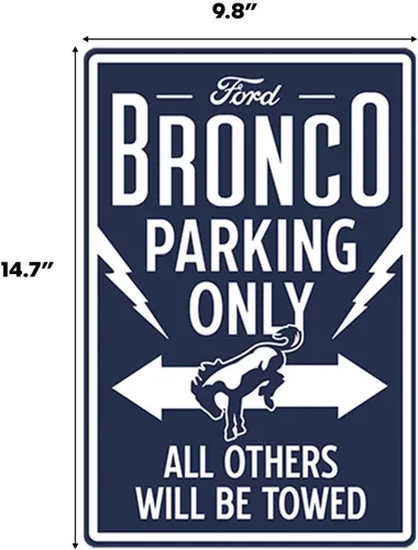 Vista 29 de Ford Logo Evolution - Letrero de metal vertical en relieve – Letrero vintage de Ford para garaje o cueva de hombre