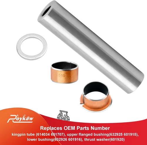Vista 3 de Roykaw Kit de bujes de husillo King pin compatible con carrito de golf EZGO RXV 2008 en adelante/eléctrico, reemplaza al OEM # 601707, 614034