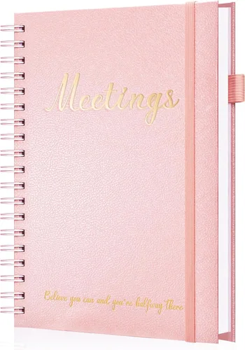 Vista 7 de JUBTIC Cuaderno de reuniones para el trabajo con artículos de acción, cuadernos de trabajo para tomar notas y organizador de agendas, el suministro