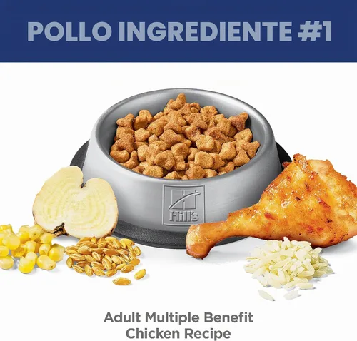 Vista 3 de Hill's Science Diet Alimento seco para gatos adultos de 1 a 6 beneficios múltiples # 1 recomendado por veterinarios, receta de pollo, 7 libras.