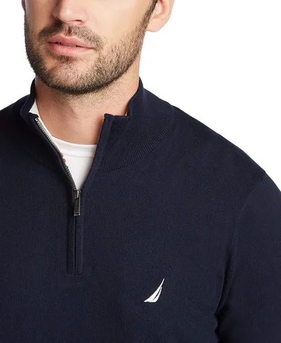 Vista 4 de Nautica Navtech - Suéter con cremallera de un cuarto para hombre