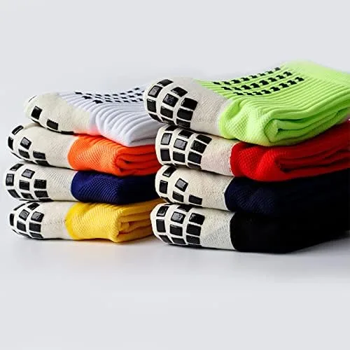 Vista 7 de Calcetines deportivos antideslizantes con agarre de goma antideslizante para fútbol, rugby, baloncesto, correr, senderismo, yoga y pilates