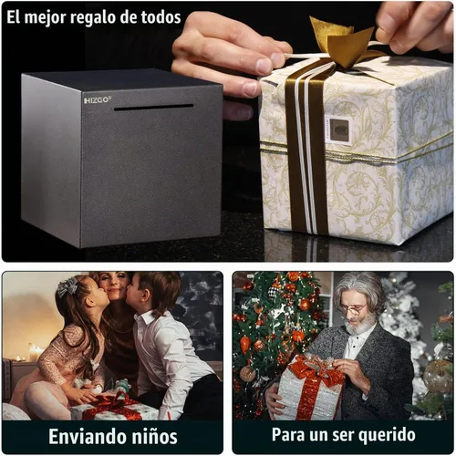 Vista 7 de Alcancía para adultos hizgo - Alcancía para adultos que debe romperse para abrirse - Caja de ahorro de dinero de acero inoxidable - Caja de ahorro