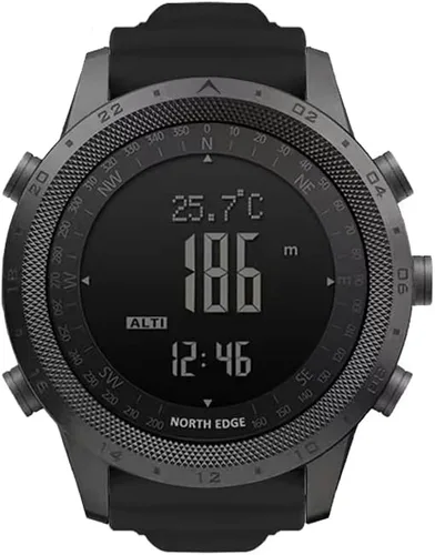 Vista 2 de Pafusen Reloj digital deportivo al aire libre, relojes tácticos para hombres, relojes para hombre, reloj de pulsera táctico negro, relojes militares