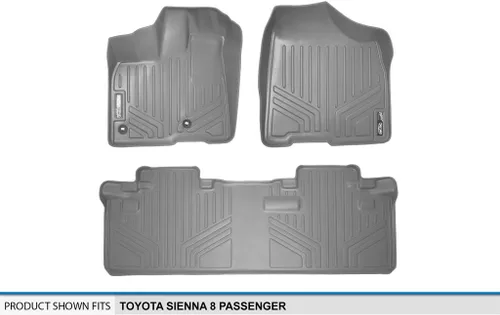 Vista 5 de MAXLINER - Juego de alfombrillas de 2 filas para Toyota Sienna 2013-2020